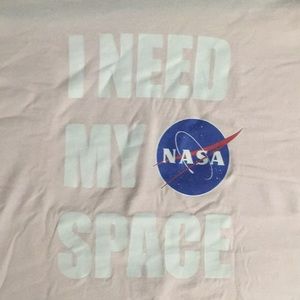 I Need My Space NASA Medium Light Pink USED